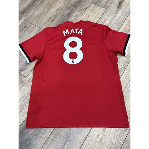 Adidas Manchester United Home Jersey 2017-2018 XL #8 Mata - Picture 2 of 8